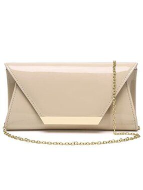 Patent Leather Evening Clutch Bag Wedding Formal Crossbody Purse Handbag